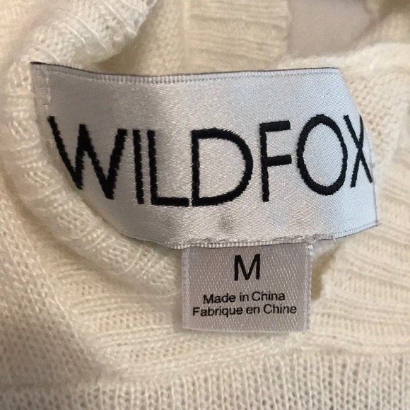 WILDFOX Peace Sign Oversized Hooded Poncho Sweater - Picture 7 of 11